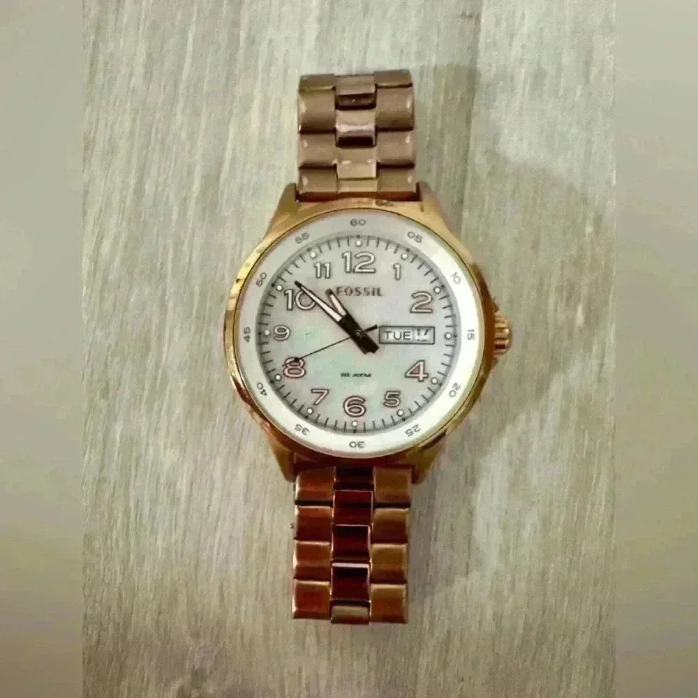 Fossil Rose Gold Watch 10ATM